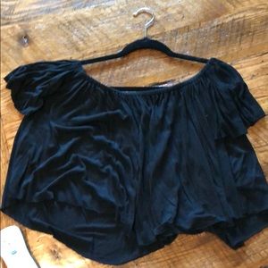 Black crop top